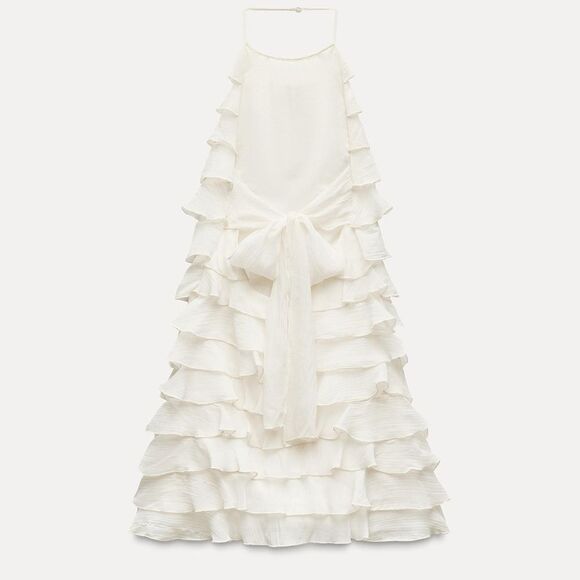 Zara ruffled halter neck dress - Picture 13 of 15